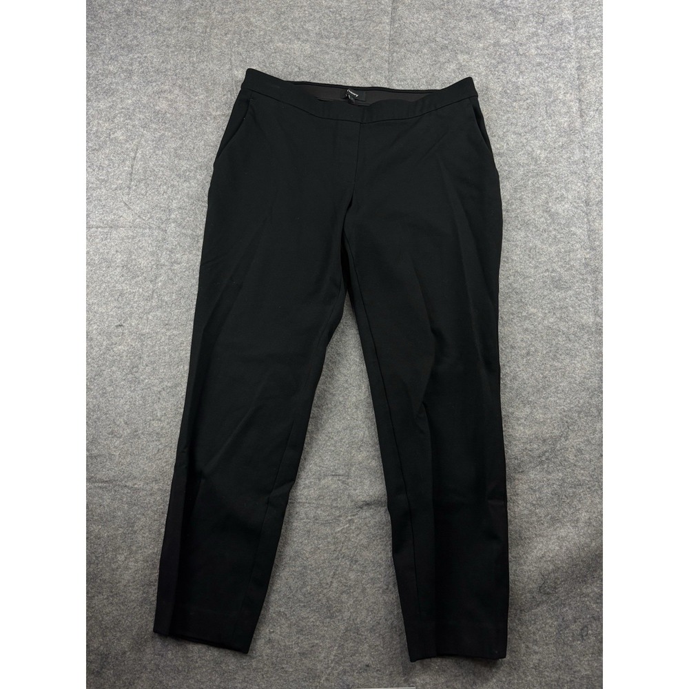 Theory‎ Womens 4 Thaniel Cotton Bistretch Taper Slim Ankle Pull On Dress Pants